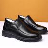 Casual men's shoes winter velvet business cotton shoes shoes warm leather soft-soled cotton shoes