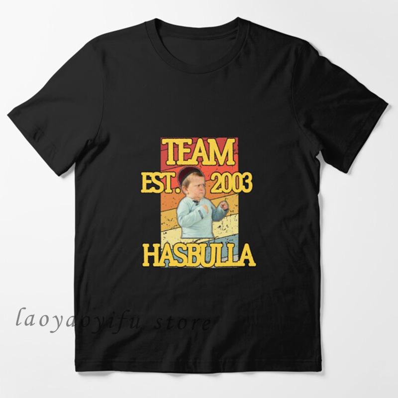 Classic Hasbulla Fighting Meme TShirt Mini Khabib Blogger Top Funny Graphic T Shirts Unisex Polyester Tee Kawaii Clothing Custom