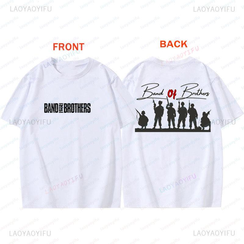 Band Of Brothers TShirt Vintage Tv Play Graphic T Shirts Summer Short Sleeve Crewneck Clothing Printed Top Movie Camisetas