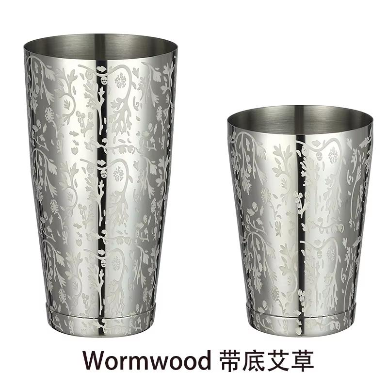 

Бостонський коктейльний шейкер з травленим візерунком Набір тінів для шейкера Мартіні - 800 мл і 500 мл