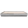 LED Bed Frame in Grey Sonoma 180x200 cm