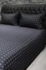 Star Double Quilted Bedspread Black