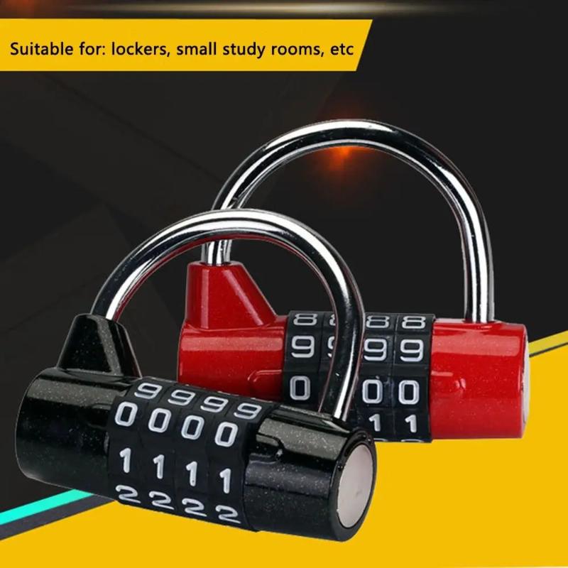 4 Digit Number Combination Travel Password Lock Combination Padlock Zinc Alloy Safely Code Lock