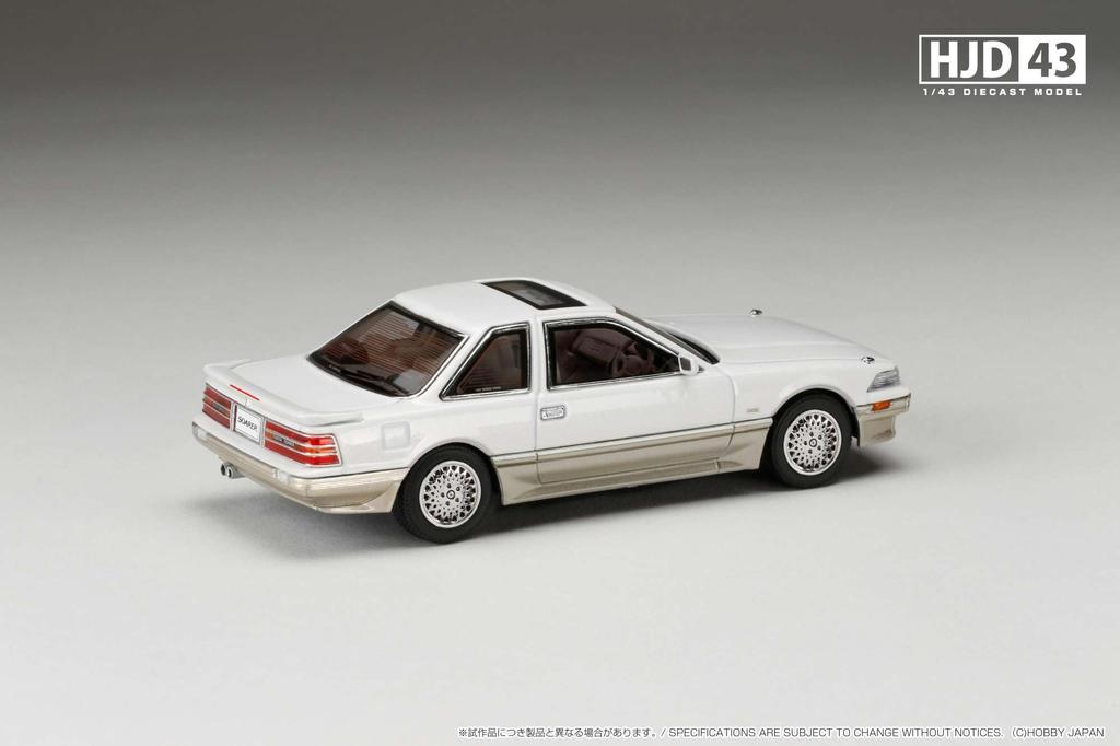 Hobby Japan HJD43 Toyota Soarer 3000 TWINCAM 24 AIR SUSPENSION 1988 Crystal White Toning II Finished Model HJD432001CW 1/43 GT-LIMITED (MZ21)