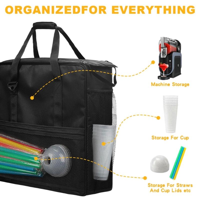 Portable Travel Case for Iced Drink Maker with Comfortable Handle Ideal for Easy Carry During Travel and Home Use