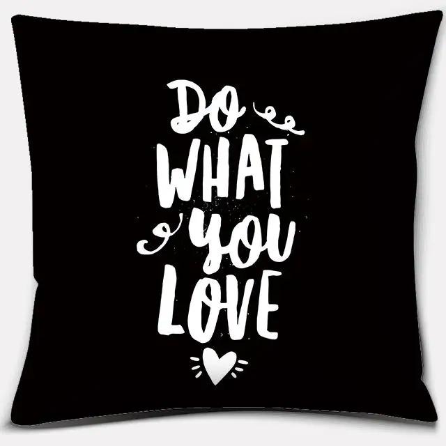 Black and White Style Decorative Pillowcase Car Ornaments Office Living Room Sofa Home Pillowcase
