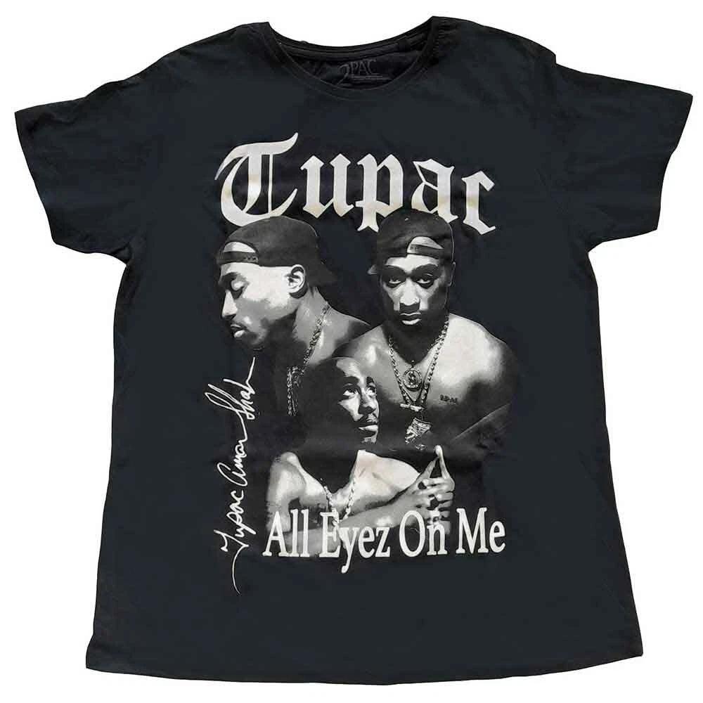 Tupac Ladies T-Shirt: All Eyez B&W (16) L