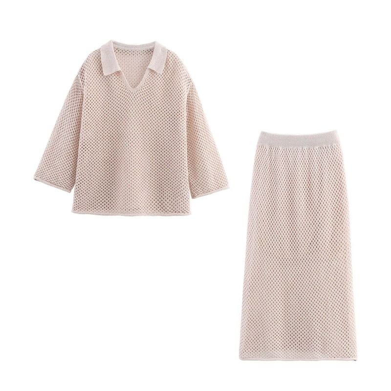 Araltay New Arrival Fashion Style Women's Clothing Fashion All-Match Casual Minimalist Cut Out Long Sleeves Knitting