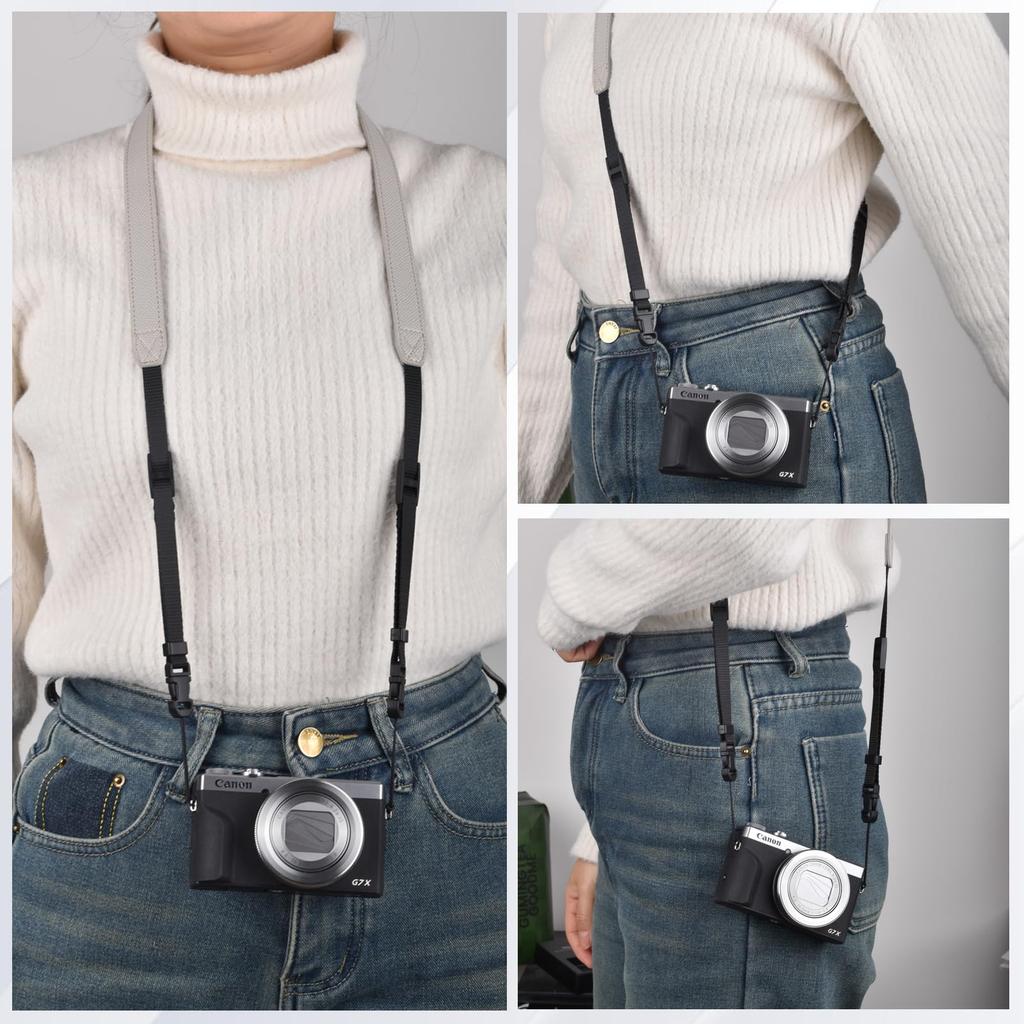 VOVMOEYA Camera Camera Neck Strap for and Panasonic G7X Mark Shoulder Strap for Compact and Mirrorless Digital Stylish Crossbody or Neck Strap with