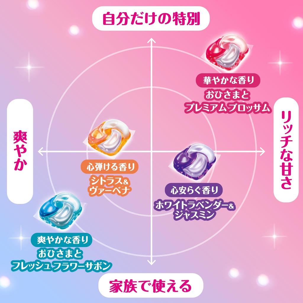 Bold Laundry Detergent Gel Balls Gorgeous Sun and Premium Blossom Refill Pack of 100 4-in-1, Scent, [Large Capacity]