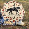 1PC Cowgirl Horse Umbrella-8-Rib Reinforced Portable Folding Travel Suitable for All Seasons Outdoor Daily Use Is an Ideal Choice  -K0335