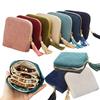 Exquisite Schmuckaufbewahrungstasche Mit Quastenanhänger Reißverschluss Schminktasche Große Kapazität Reise Kristallarmband Aufbewahrungstasche