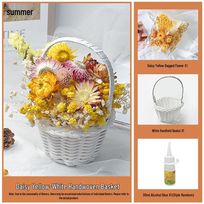 Back-to-School Gift: DIY Eternal Flower Mini Basket Ornament for Team Building & Decoration