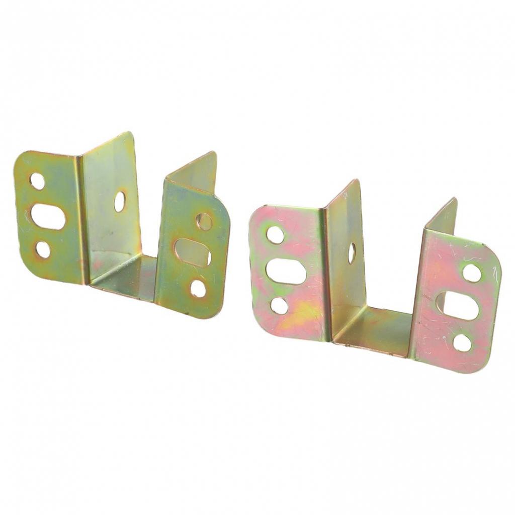 2*U Shaped Bed Connecting Connector Brackets Fixings Components Centre-Support