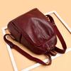 Soft PU Leather Women Backpack Anti Theft Backpacks Female Casual BackPack Bag