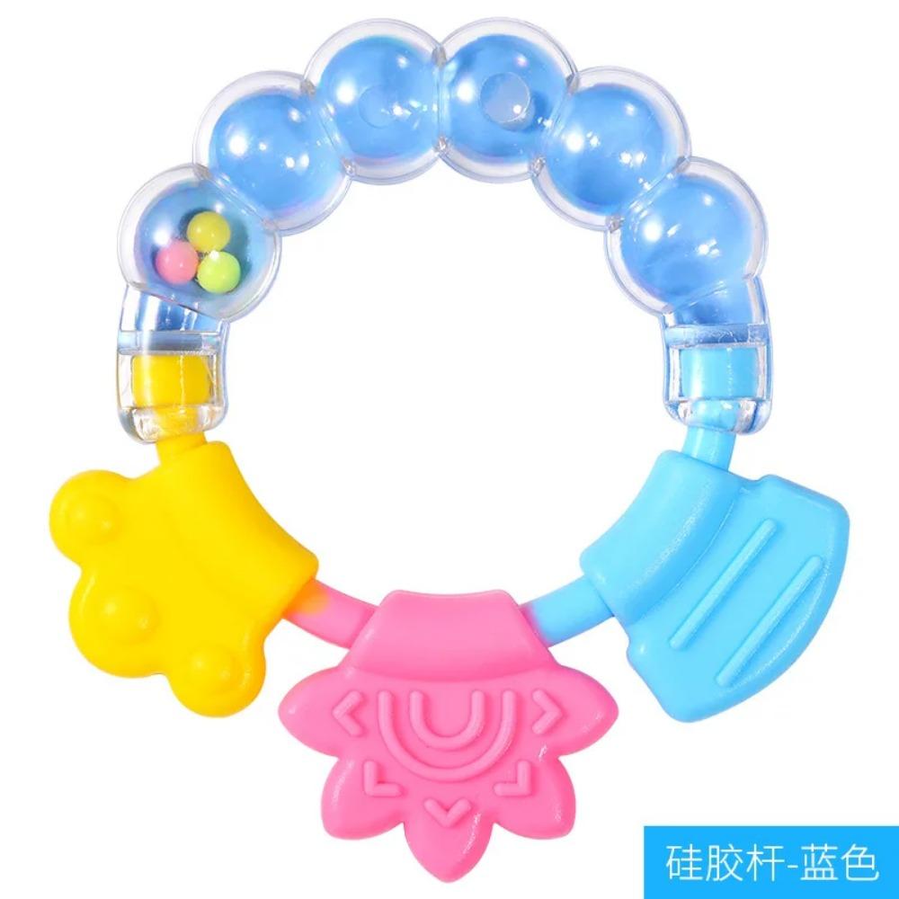 Baby Soft Rubber Rattle Fruit Style Teether Toy Newborn Food Grade Silicone Teethers Infant Training Bed Toy Kids Chewing Toys