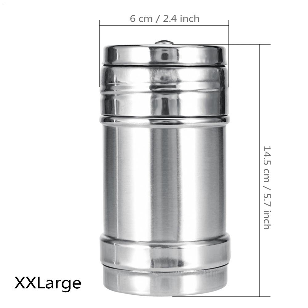Salt Sugar Bottle Rotating Jar Multi-purpose Stainless Steel Home Kitchen Gadgets Spices Pepper Shaker Spices Jar Seasoning Can