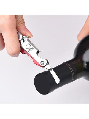 Professional Grades Stainless Steel Beer Bottles Opener With Wine Opener Ergonomic Kitchen Gadget Essential X3UC