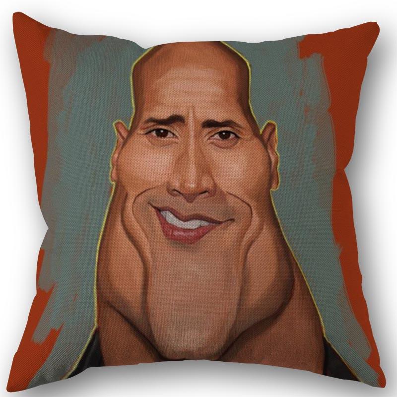 Buy The Rock Face Dwayne Cushion Cover For Sofa Home Decorative