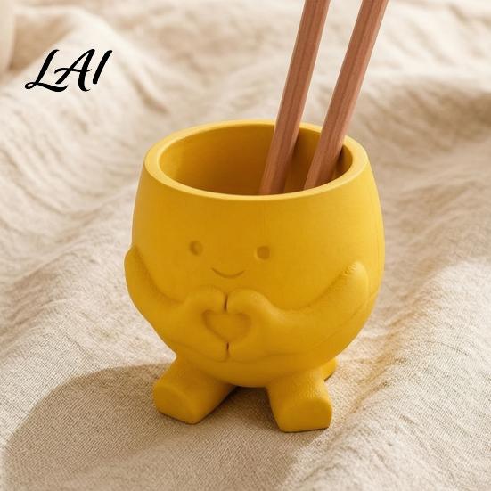Gift for Plant Lovers 3D Printed Cute Smile Pots Succulent Planters Indoor Plants Decorative Pot Funny Small Flowerpot Unique Planter Home