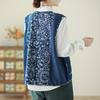 2024 Ethnic Style Printed Sleeveless Vest - Japanese Versatile Loose Fit