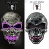 Luminous Cosplay Mask Ghost Party Props EL Wire Party Mask Props  Halloween