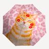 1pc Cat Love Automatic Opening/Closing Folding Umbrella with 8 Ribs,Windproof Portable Sunshade Umbrella Holiday gift yy260401095