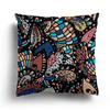 Retro Ethnic Totem Plush Pillowcase Home Sofa Cushion Cover Cartoon Pattern