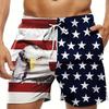Pantaloncini da Bagno con Stampa Bandiera Americana Estivi da Uomo Pantaloncini da Spiaggia Traspiranti Corti Asciugatura Rapida Pantaloncini Sportivi Jogging Uomo Pantalone Corto