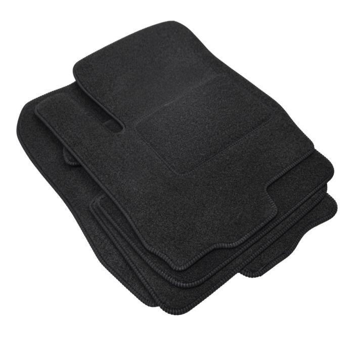 Tapis De Sol - Mitsubishi Colt 2008-2013 - Velours Noir - 3 Pièces - Antidérapant Et Imperméable