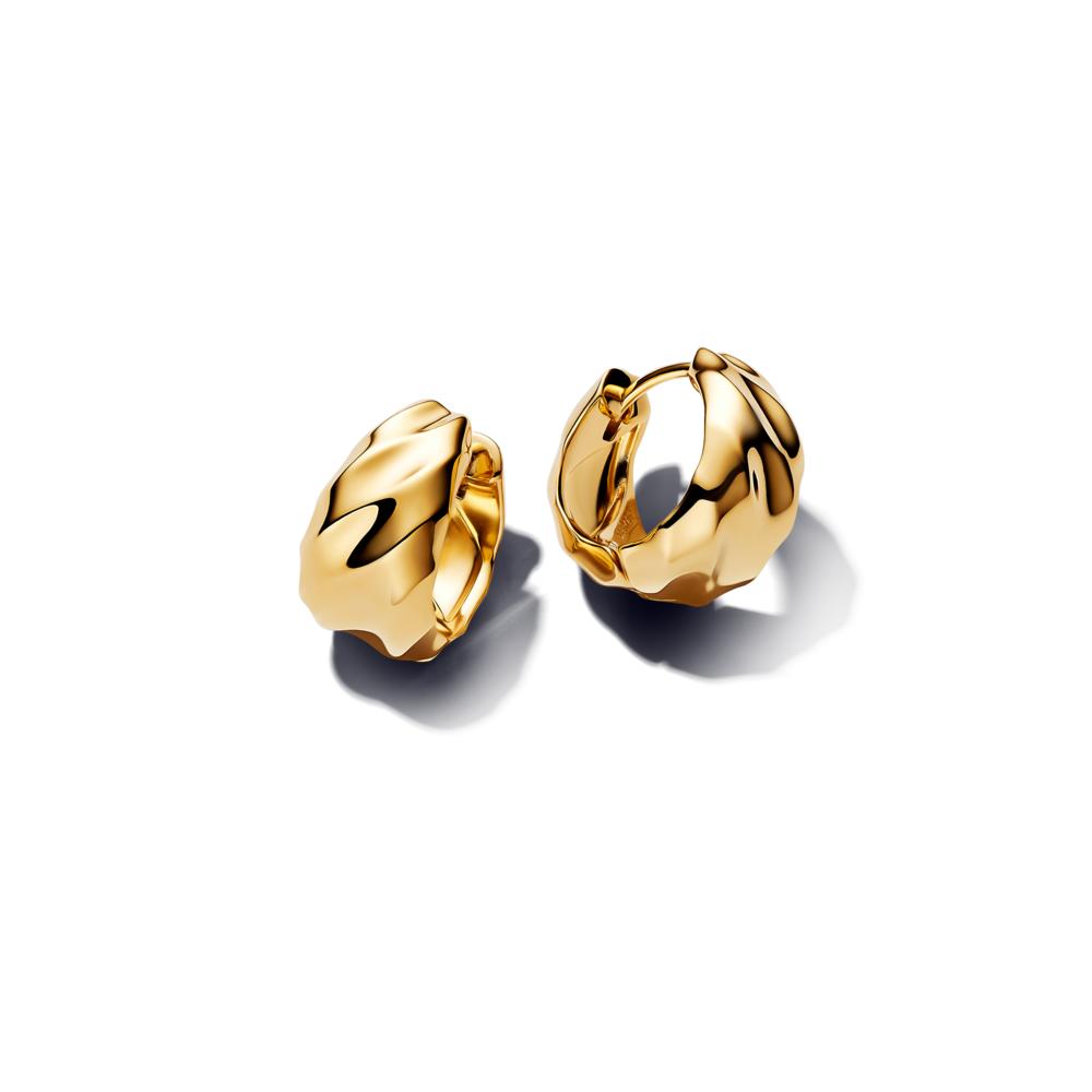 Pandora Rippled Hoop Earrings 263874C00