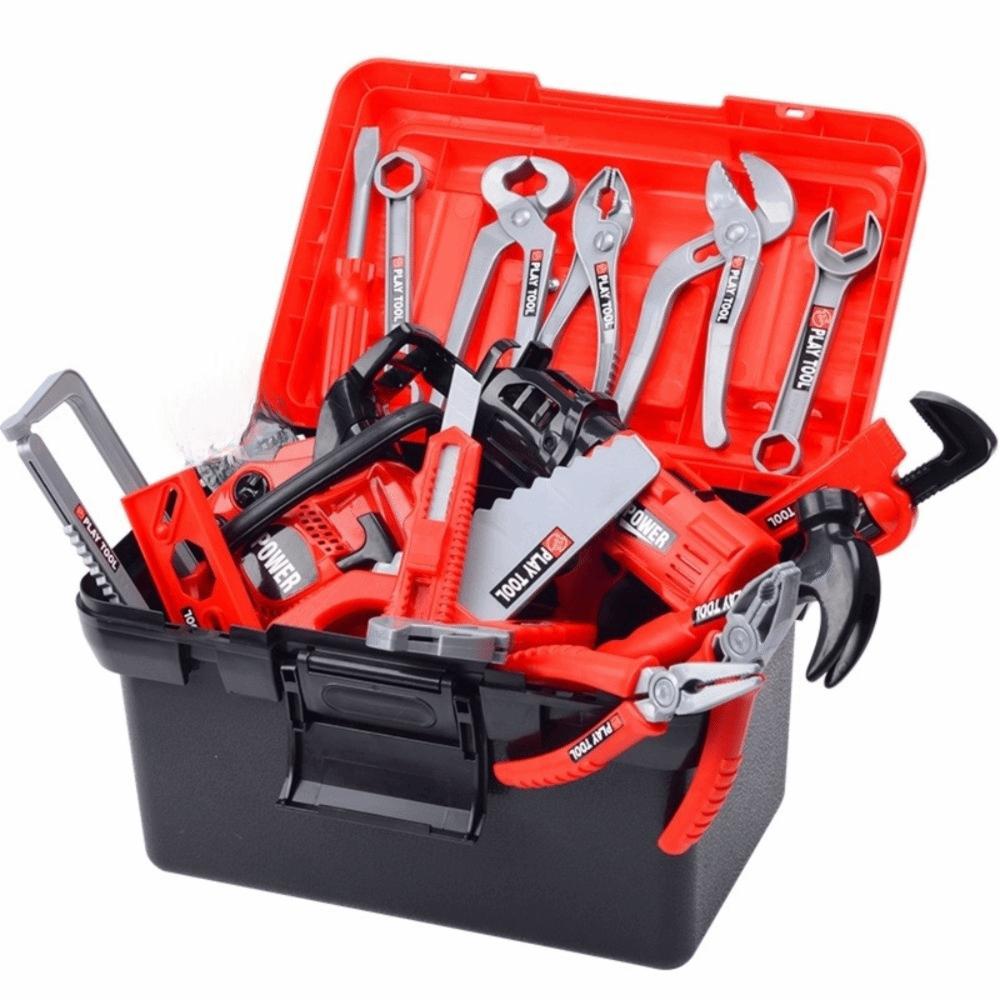 With Toy Drill Pretend Play Tool Kit With Screwdrivers Toy Tool Box For Toddler
