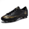 WaterMonkey Adults Men's Football Shoes Long Spike Soccer Shoes Outdoor Lawn AG Cleats Shoes Low Top Training Soccer Sneakers