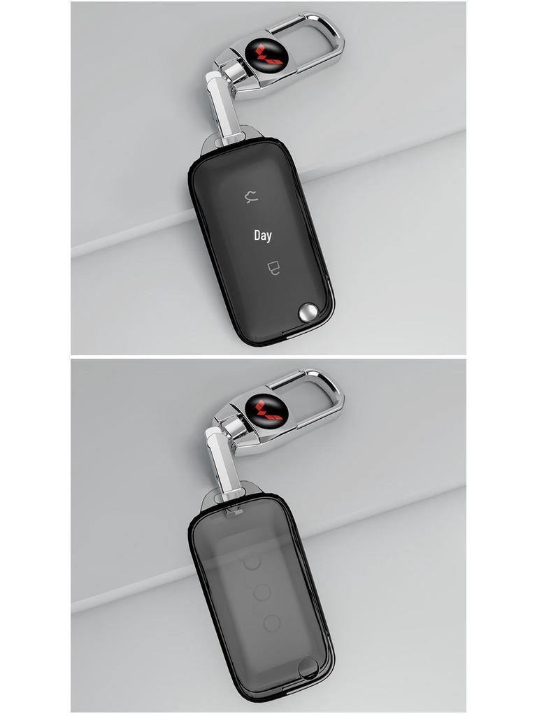 Transparent Full Wrap Key Case for Wuling Hongguang MiniEV/S3/New Hongguang Plus Journey