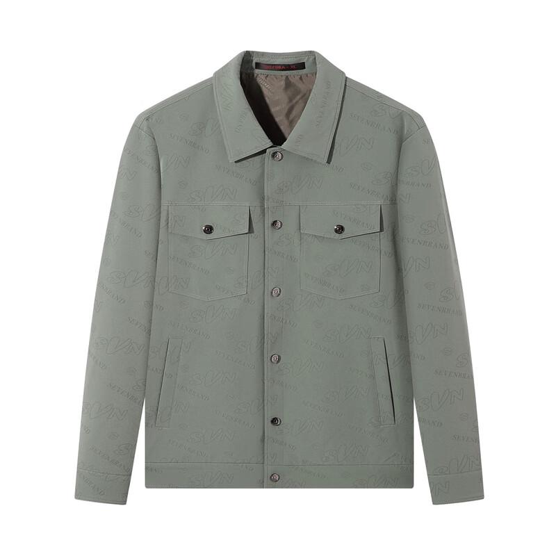 Septwolves Men's Printed Workwear Lapel Jacket