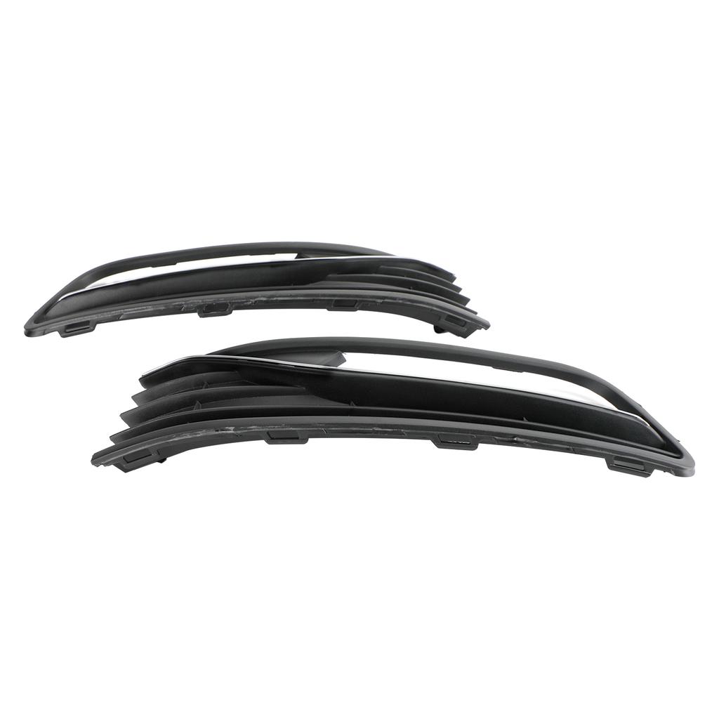 Pair Front Bumper Fog Light Cover Grill Grille Fit VW Polo 6R 2014-2017