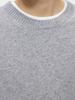 Men's Cashmere Blend Round Neck Faux Two-Piece Knit Sweater, 2025 Autumn/Winter Edition, Warm Solid Color Base Layer