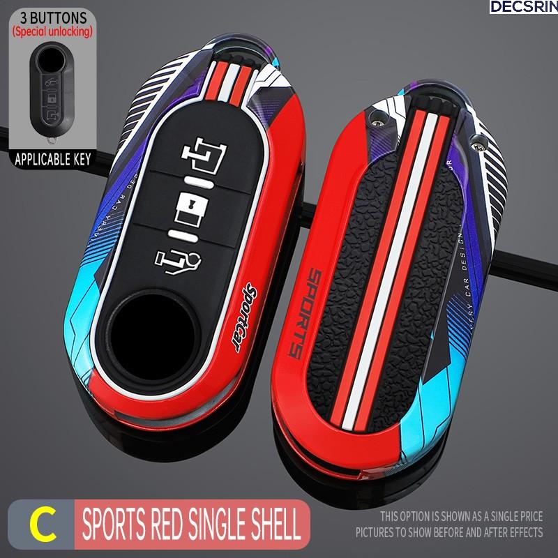 Pouzdro na skládací dálkový klíč zinkové slitiny pro Fiat Ducato 500 500L Panda Grande Punto Lancia Musa Auto Příslušenství