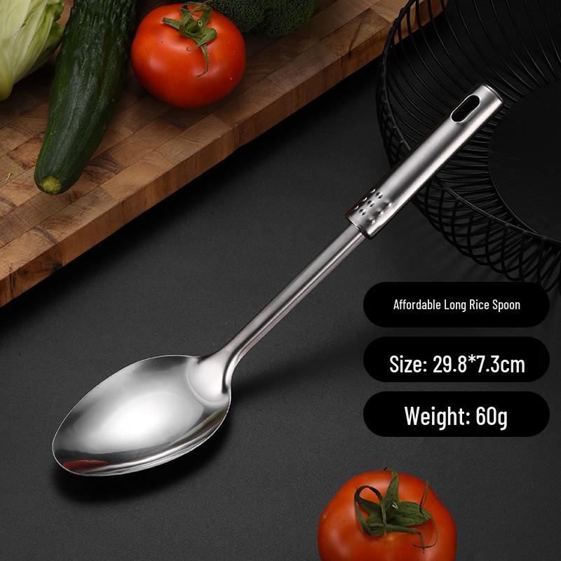 Stainless Steel Cookware Set: 1mm Thick, Includes Spatula, Frying Pan, Ladle, Nine Beads Design, Custom Logo Optional