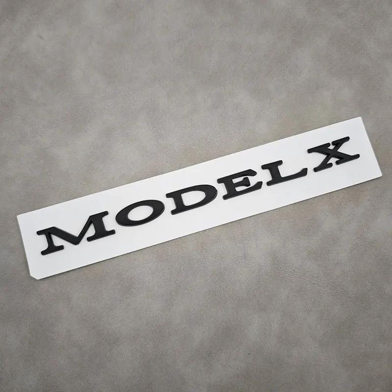 3D ABS Black Model 3 Letters Logo Car Rear Trunk Badge Sticker For Tesla Model 3 X S Y Auto Decal Accessories