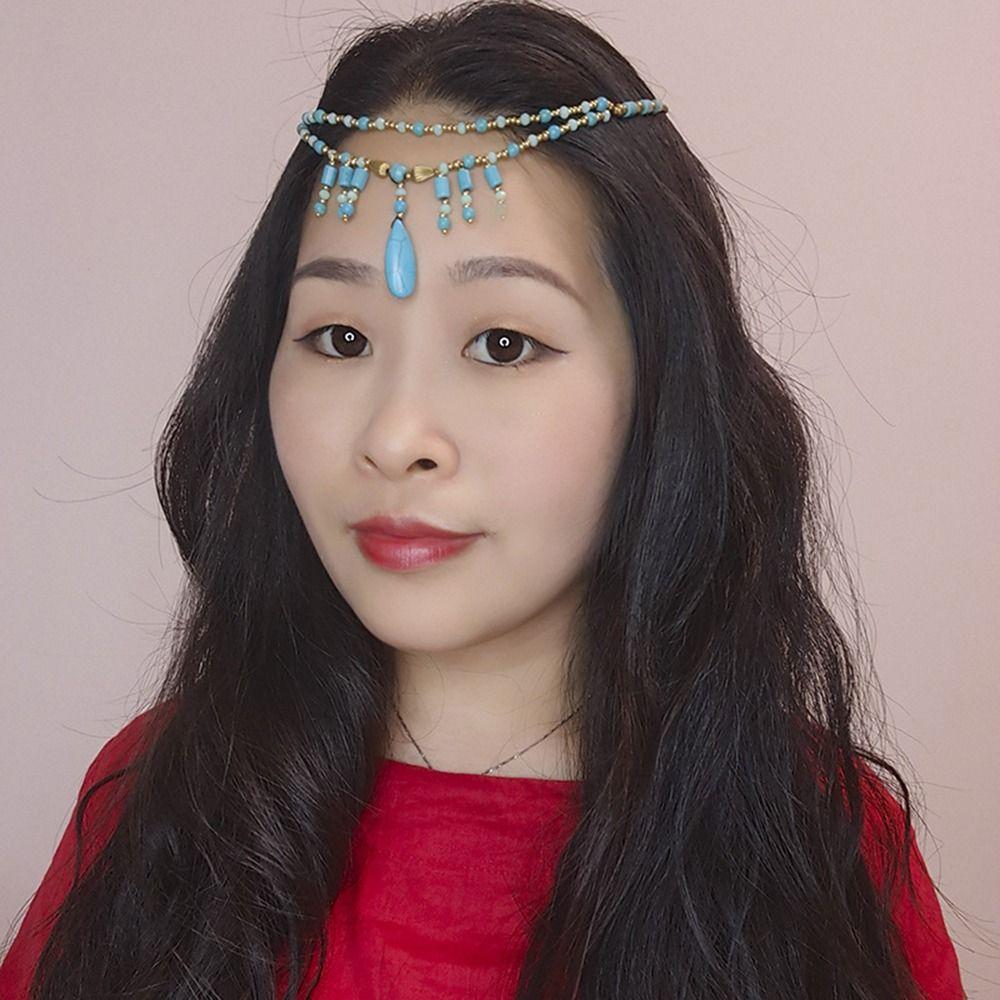 Style Tang Suit Eyebrows Pendant Hanfu Headdress Bracelet Waist Chain Fashion Jewelry Head Chain