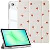 Case for Samsung Galaxy Tab A9 Plus / A11 Plus, Shockproof with Pen Holder - Heart Pattern
