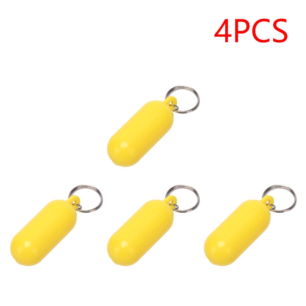 1-4Pcs Boat Kayak Floating Keyring Buoyant Key Ring Float Keychain Boat Accessories For Boating Fishing Kayaking Rafting Surfing