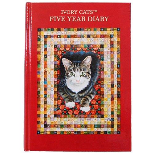 Dear Cars 5-Year Diary, Ivory Cats, No Name Engraving [Continuous Diary] 1360-G02-010