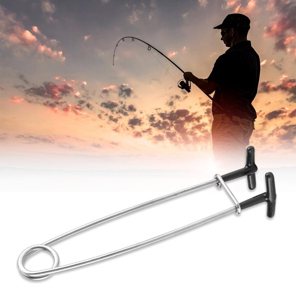 4PCS Stainless Steel Fish Mouth Spreader T-Shaped Fish Hook Extractor Fishing Accessory