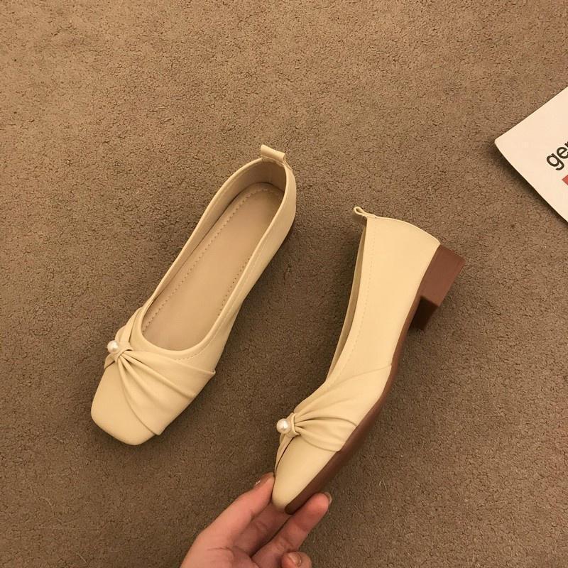 Fashion Hot Selling Shallow Mouth Korean Shoes Soft Slip-on Female Footwear 2025 Boat Slip Summer Comfortable Mary Janes Shoes Woma
