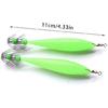 5Pcs Artificial Hard Baits Shrimp Lure Baits 9.5cm Cuttlefish Hook Lures Glow Squid Jig Glow Jig Hook