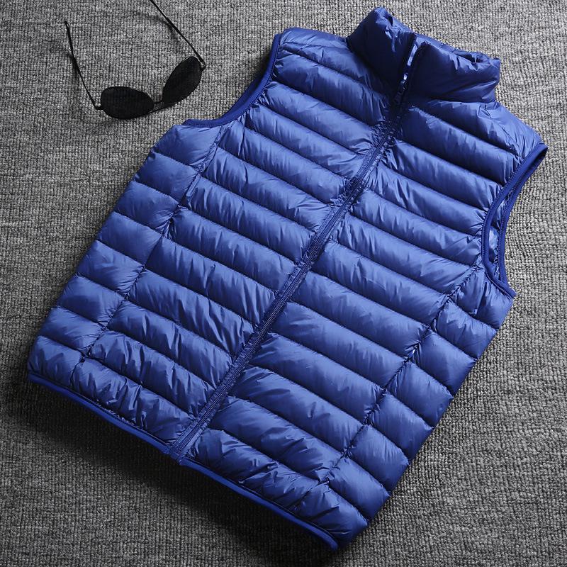 Men's 2024 Lightweight Down Vest - Fashionable, Thin, Sleeveless Gilet for Indoor/Outdoor Autumn Winter Wear