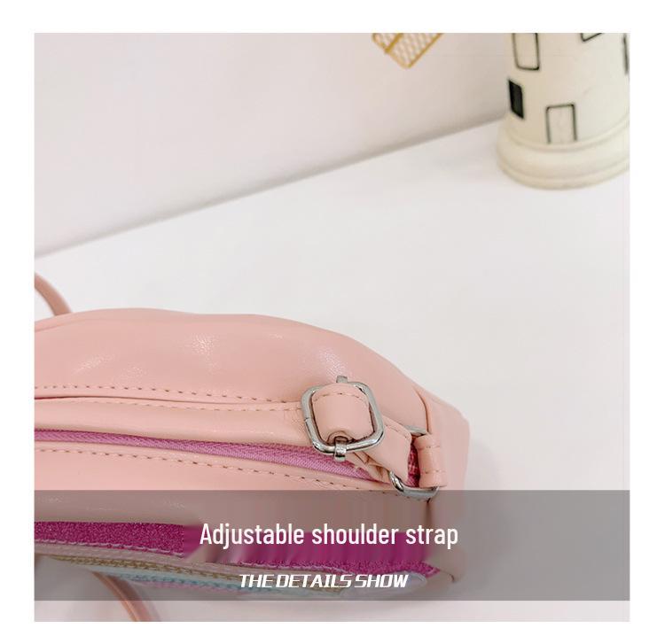 Tęczowa Torebka Listonoszka z cekinami dla Dzieci - Modna, Wszechstronna, Duża Pojemność PU Torba na Ramię