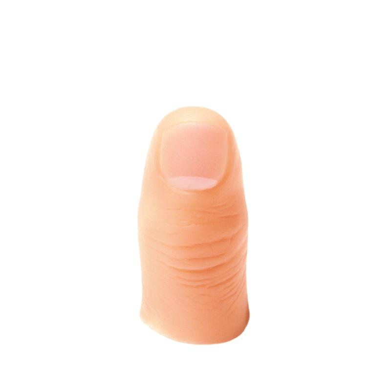 Magic Thumb Tip Silk Vanish Prop - White Fake Finger for Close-up Illusions